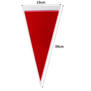 Piros háromszög tasak, cukorkás zacskó 12 db